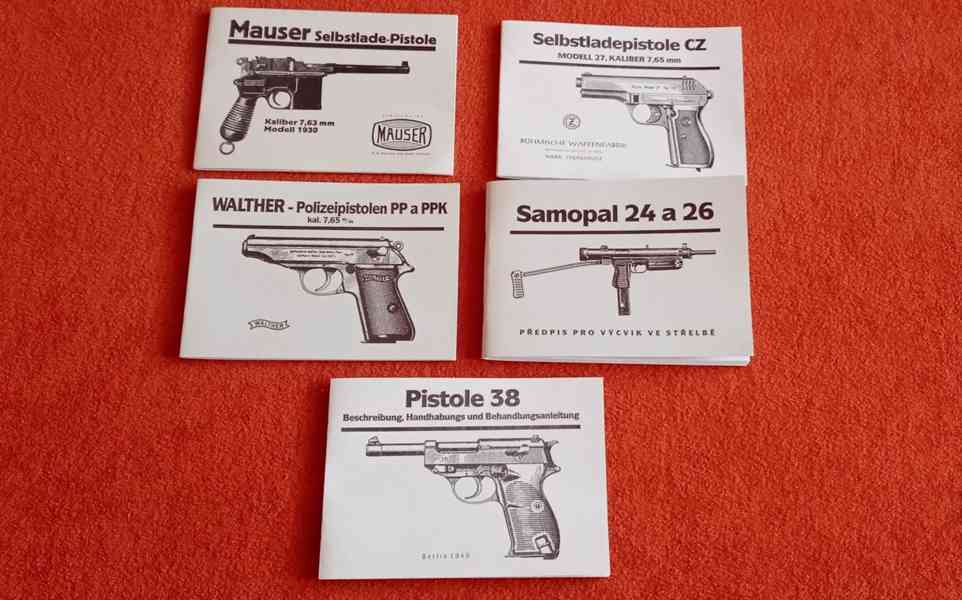 Návod P08 Parabellum, Walther PP/ppk, CZ27, vz 24 v cz - foto 1