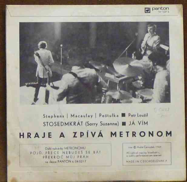 Metronom – Stosedmkrát / Já vím (SP) - foto 2