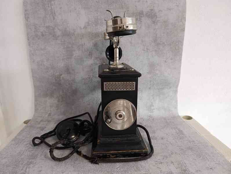 Starožitný švédský dvouklikový telefon z roku 1920-30  - foto 19