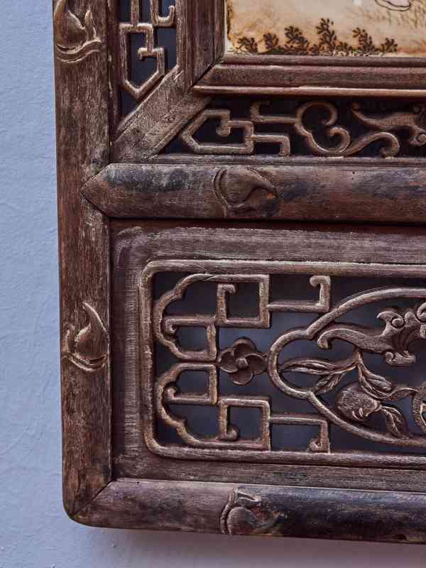 Čínský porcelánový panel s malbou dětí - foto 2