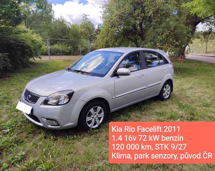 Pěkná Kia Rio 2011, klima, park senzory  - foto 1