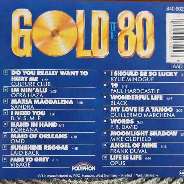 CD - GOLD OF THE 80 - foto 2