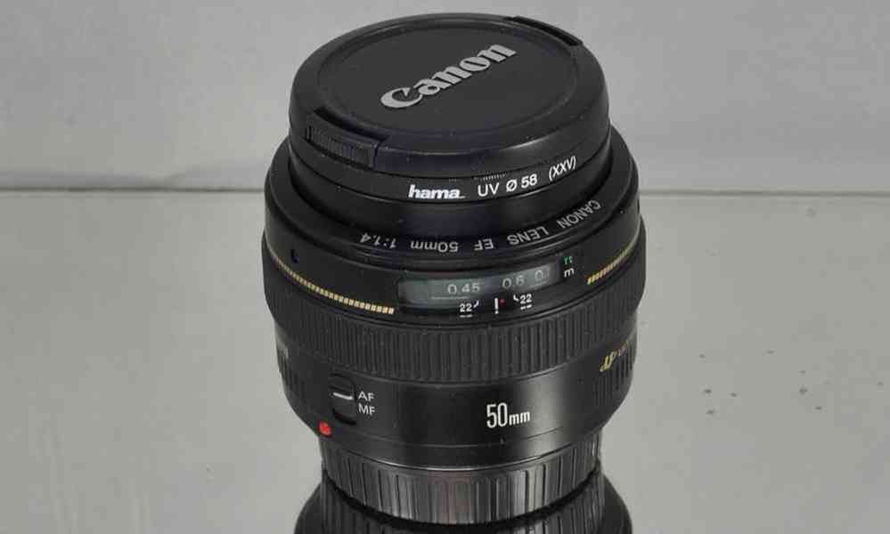 Canon EF 50mm f/1.4 USM full-frame Pevný *UV filtr - foto 8