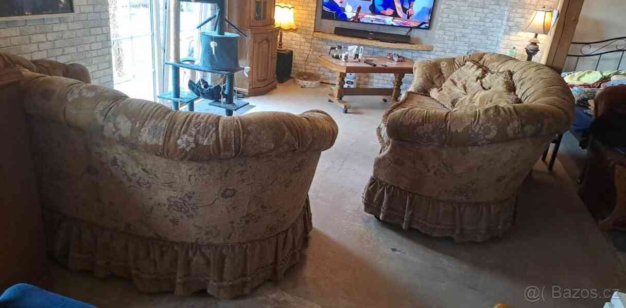 Sedací souprava 2 kusy včetně polštářů,Rozměry D260xH120xV10 - foto 3