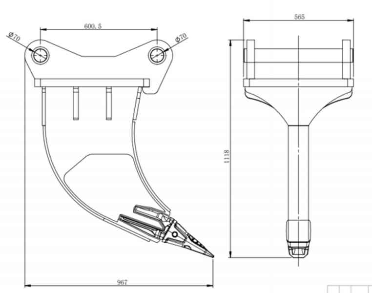 Rozrývací trn – S70 - foto 2
