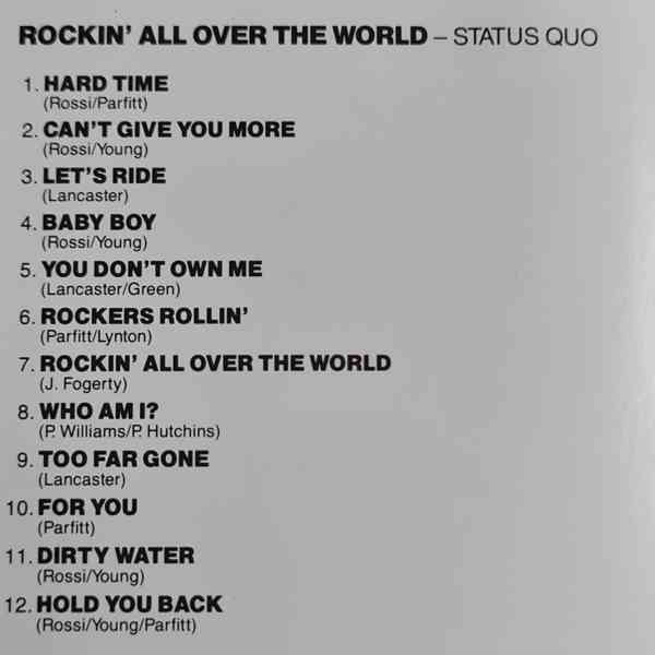 CD - STATUS QUO / Rockin' All Over The World - foto 2