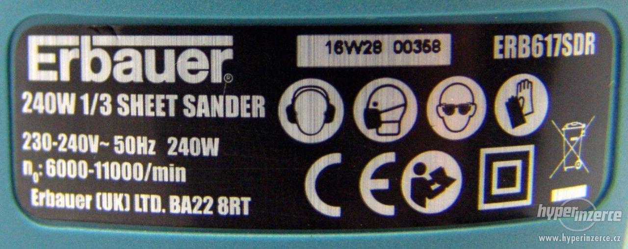 4x Erbauer – Oscilační bruska 90x187mm 240W - foto 7