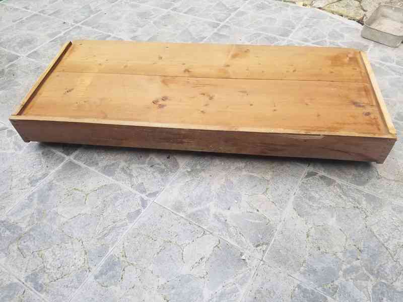Starožitný dřevěný podnos - foto 2