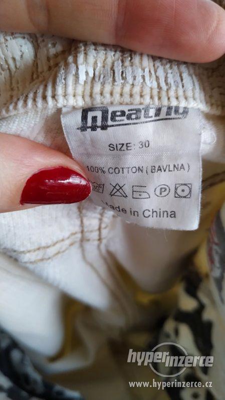 Pánské značkové béžové kalhoty Meatfly vel. XL - foto 5