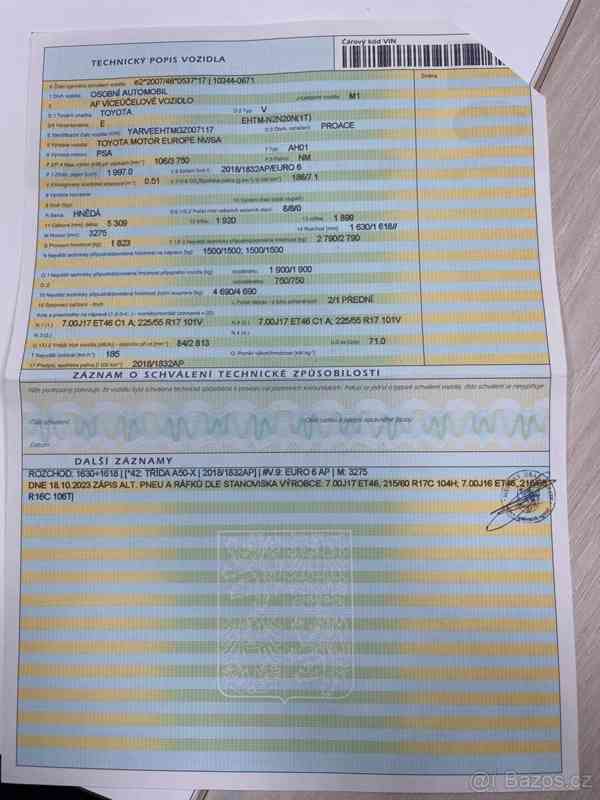 Toyota ProAce 2,0   Diesel, 106kw M1 - 8 míst - foto 4