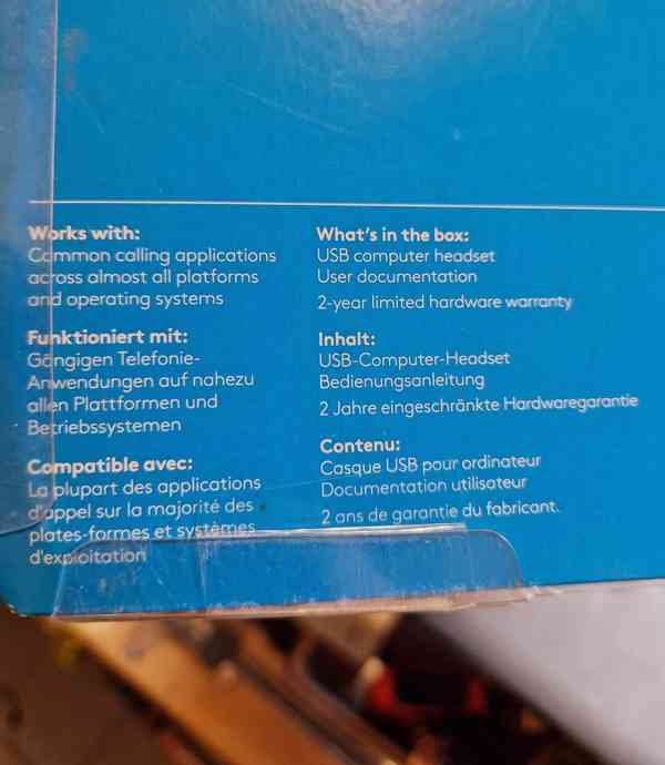 Kabelová PC sluchátka s USB (headset) Logitech H340  - foto 7