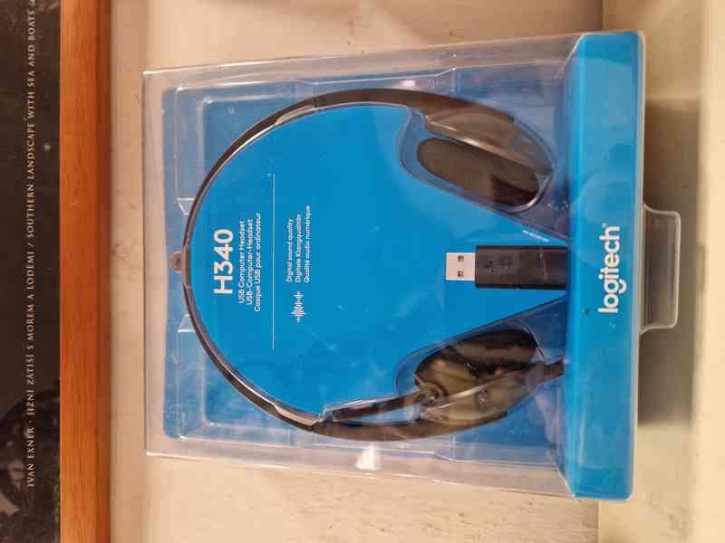 Kabelová PC sluchátka s USB (headset) Logitech H340  - foto 2