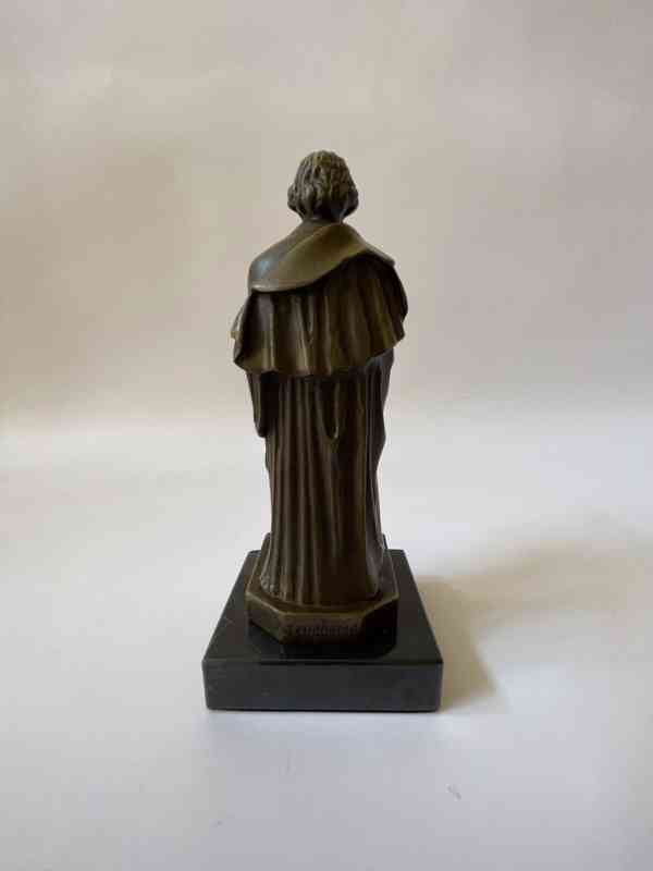 Ludwig van Beethoven - bronzová soška - foto 4