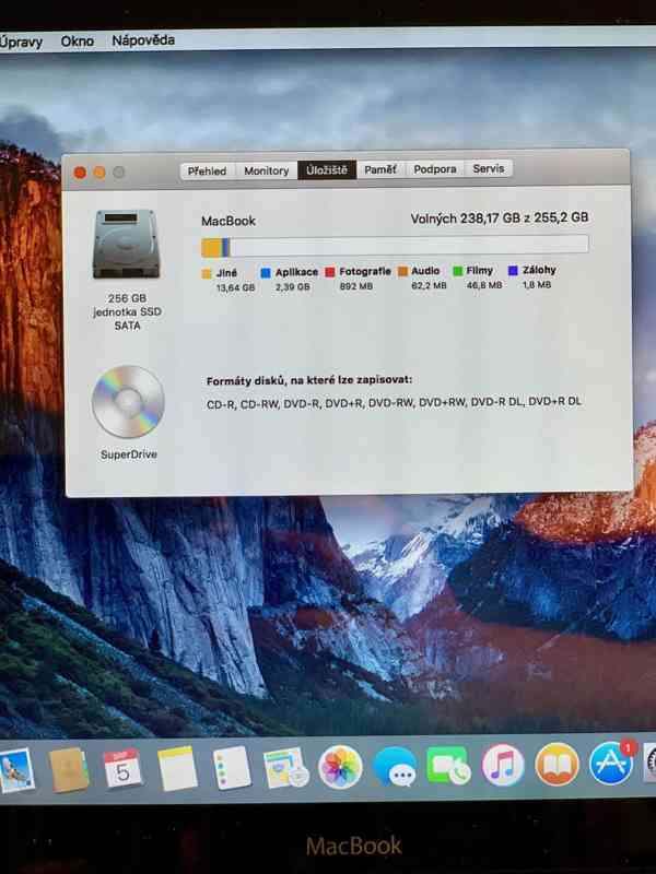 MacBook 13" Late 2008 – 8GB RAM, 256GB SSD, nová baterie - foto 9