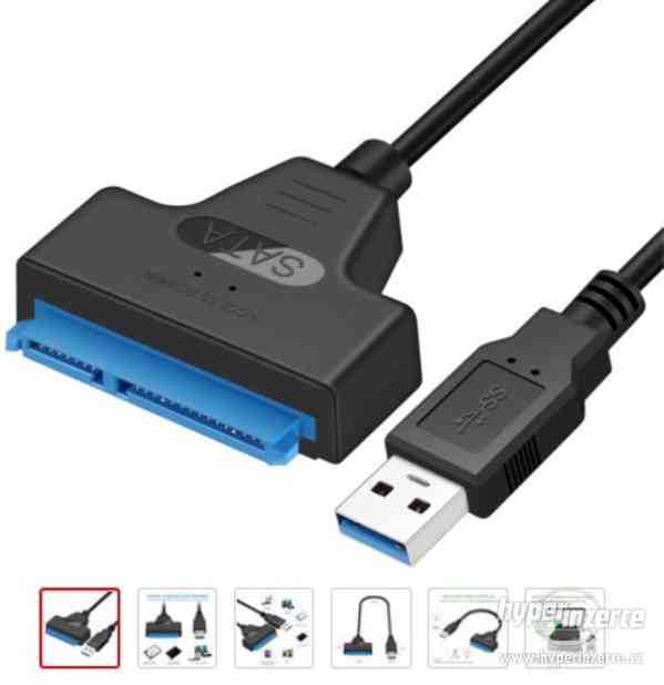 Redukce / adaptér 3.0 USB-SSD-HDD 2,5 " kabel SATA - foto 1