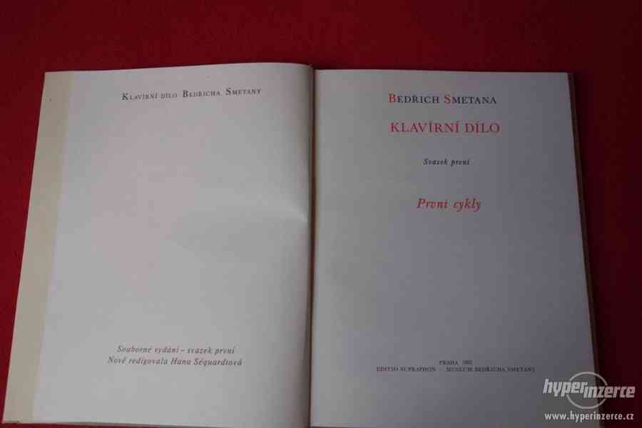 Prodám knižní vydání Klavírní dílo 1, B. Smetany - foto 2