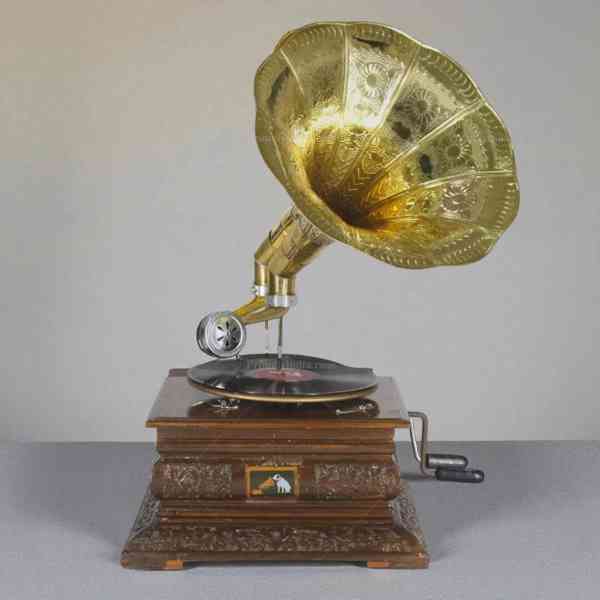 Stará plechová krabička s náhradními gramojehlami, 20. léta - foto 5