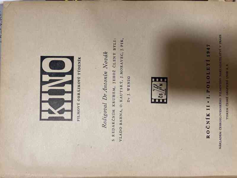 Vyvázaný Filmový obrázkový časopis KINO z r. 1947 - foto 3