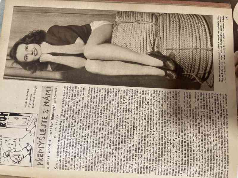 Vyvázaný Filmový obrázkový časopis KINO z r. 1947 - foto 7