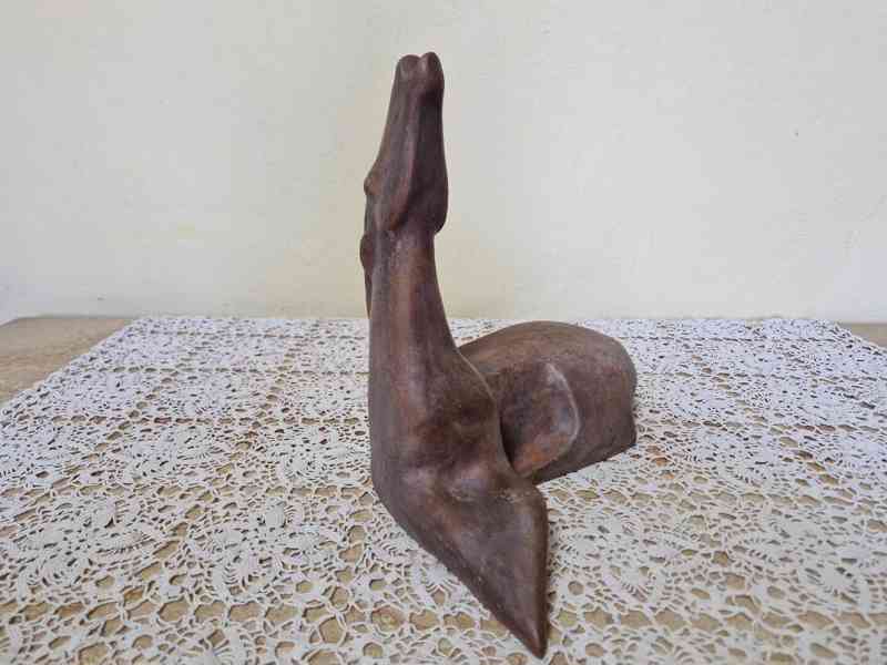 Socha Antilopa Vincent Vingler Signováno - foto 4