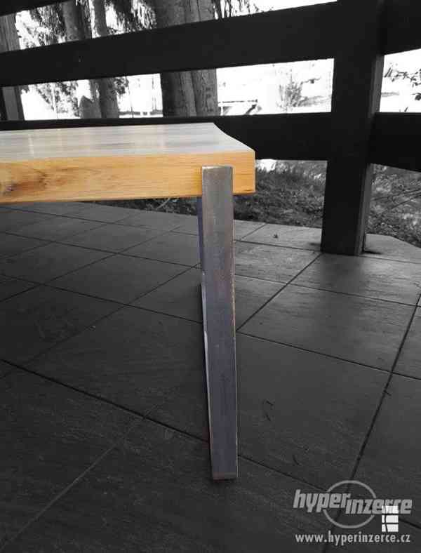 Konferenční designový stolek DUB masiv olejovaný - foto 4