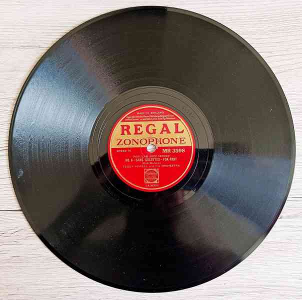9 starožitných šelakových gramodesek americký jazz, swing - foto 15