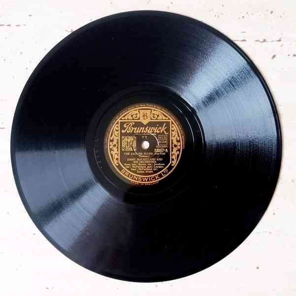 9 starožitných šelakových gramodesek americký jazz, swing - foto 7