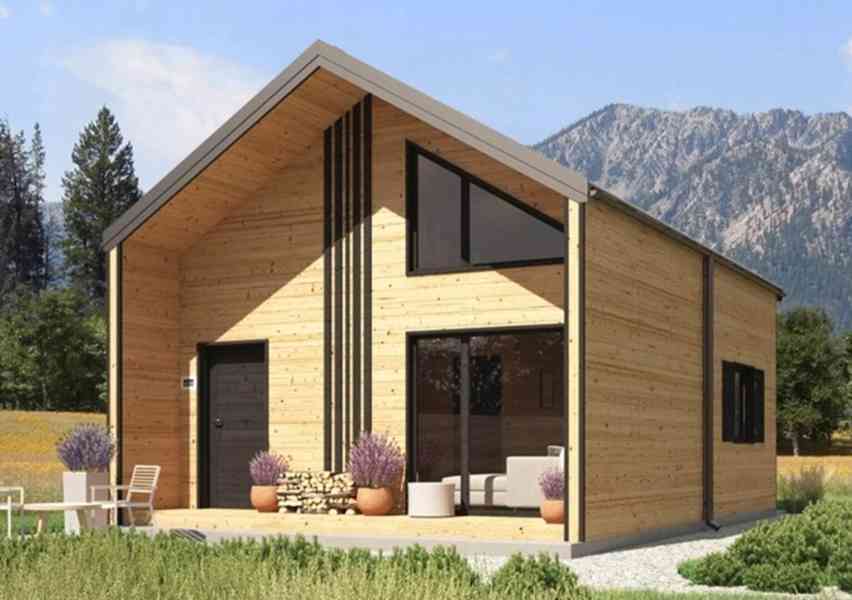 Dřevěný celoroční / rekreační domek 5 m x 7 m (35 m2)