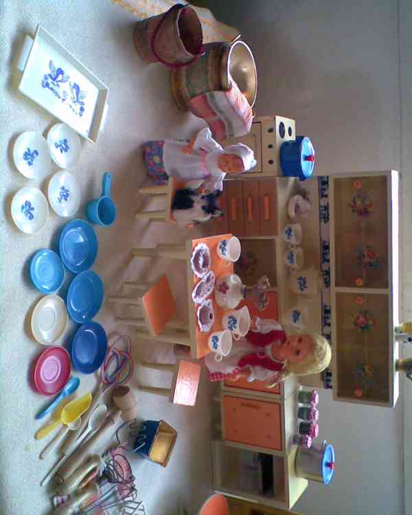 Retro různý nábyteček plná krabice - foto 3