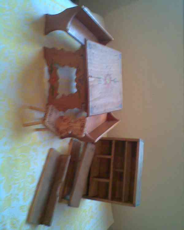 Retro různý nábyteček plná krabice - foto 5