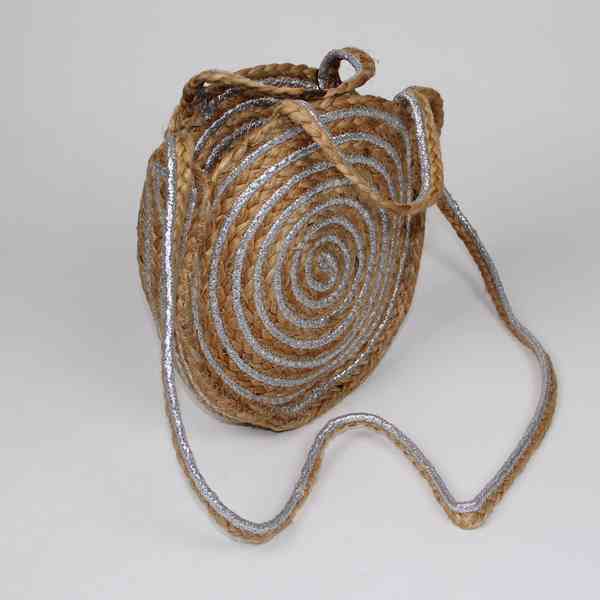 Pieces - Kulatá jutová kabelka PCTILO Velikost: OS - foto 3