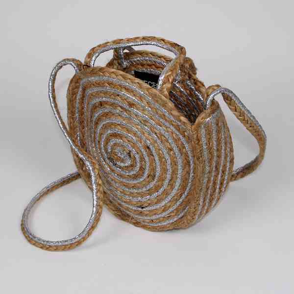 Pieces - Kulatá jutová kabelka PCTILO Velikost: OS - foto 1