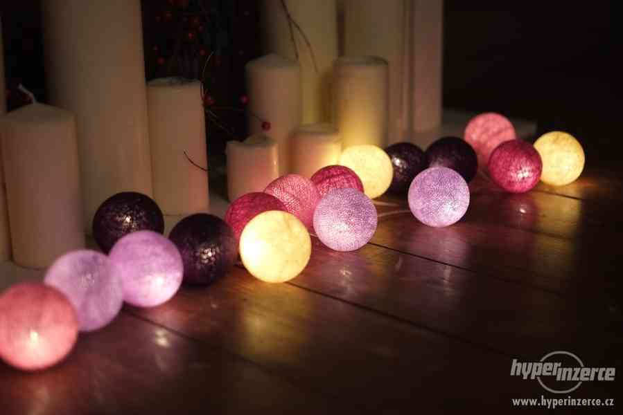 Světelné bavlněné balónky Cotton Balls - foto 2
