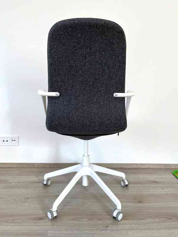 LNGFJÄLL židle s područkami IKEA, tmavě šedá/bílá - foto 10
