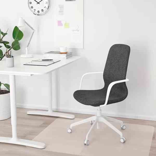 LNGFJÄLL židle s područkami IKEA, tmavě šedá/bílá - foto 5