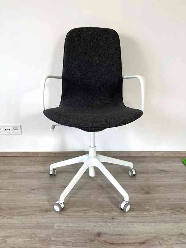 LNGFJÄLL židle s područkami IKEA, tmavě šedá/bílá - foto 11