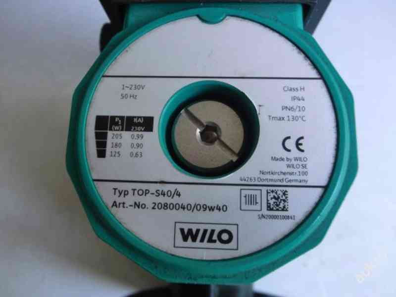 Wilo 40/1-4, 230 V , L=220 mm - foto 3