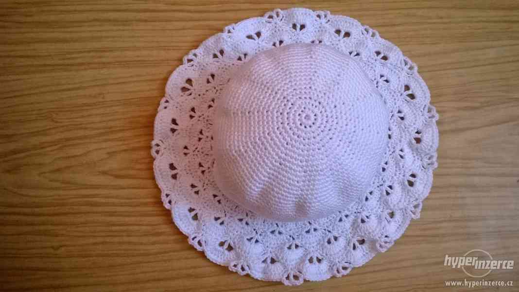 Háčkovaný klobouk bavlna - foto 1