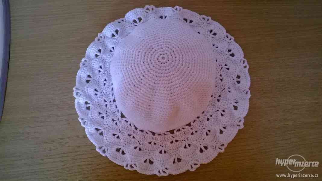 Háčkovaný klobouk bavlna - foto 3