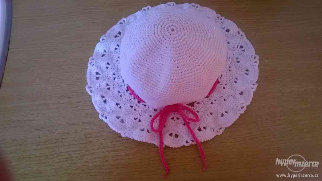 Háčkovaný klobouk bavlna - foto 4