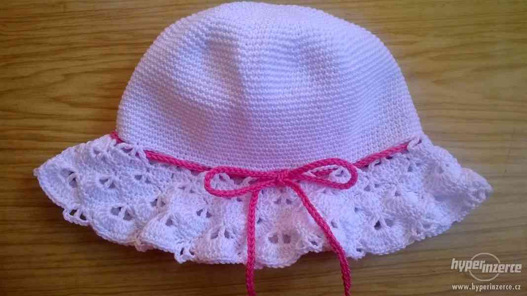 Háčkovaný klobouk bavlna - foto 5