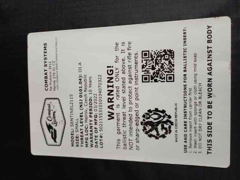 Kompletní Taktická balistická vesta Combat Systems  - foto 4