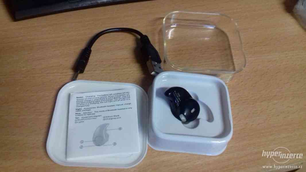 Mini bezdrátové sluchátko Bílé/Černé - foto 4