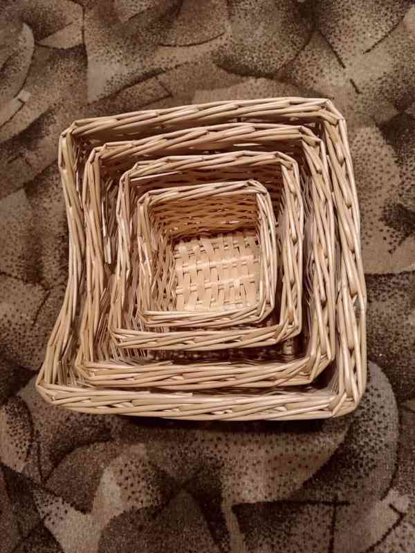 Sada pletených košíků - foto 2