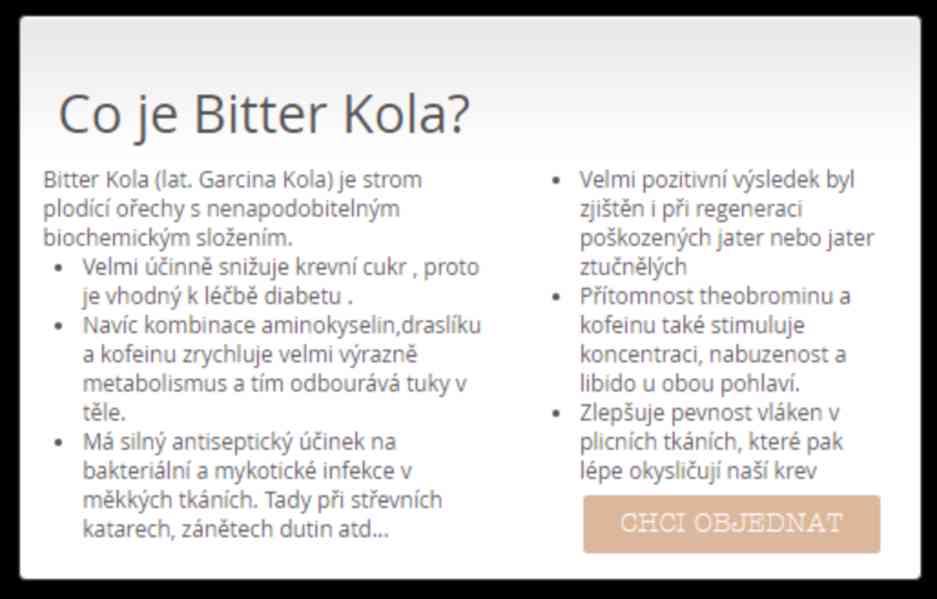 BitterKola ... spalovač tuků, diabetes, játra - foto 3