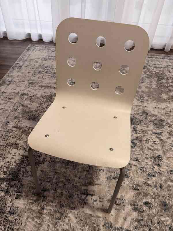 IKEA JULES – bílá stohovatelná židle - foto 2