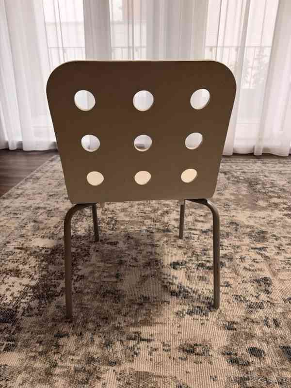 IKEA JULES – bílá stohovatelná židle - foto 3