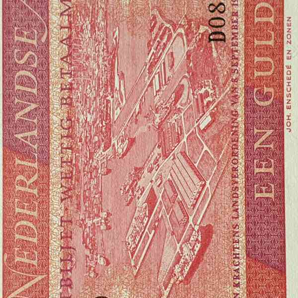 Bankovka Nizozemské Antily 1 Gulden rok 1970 UNC - foto 3