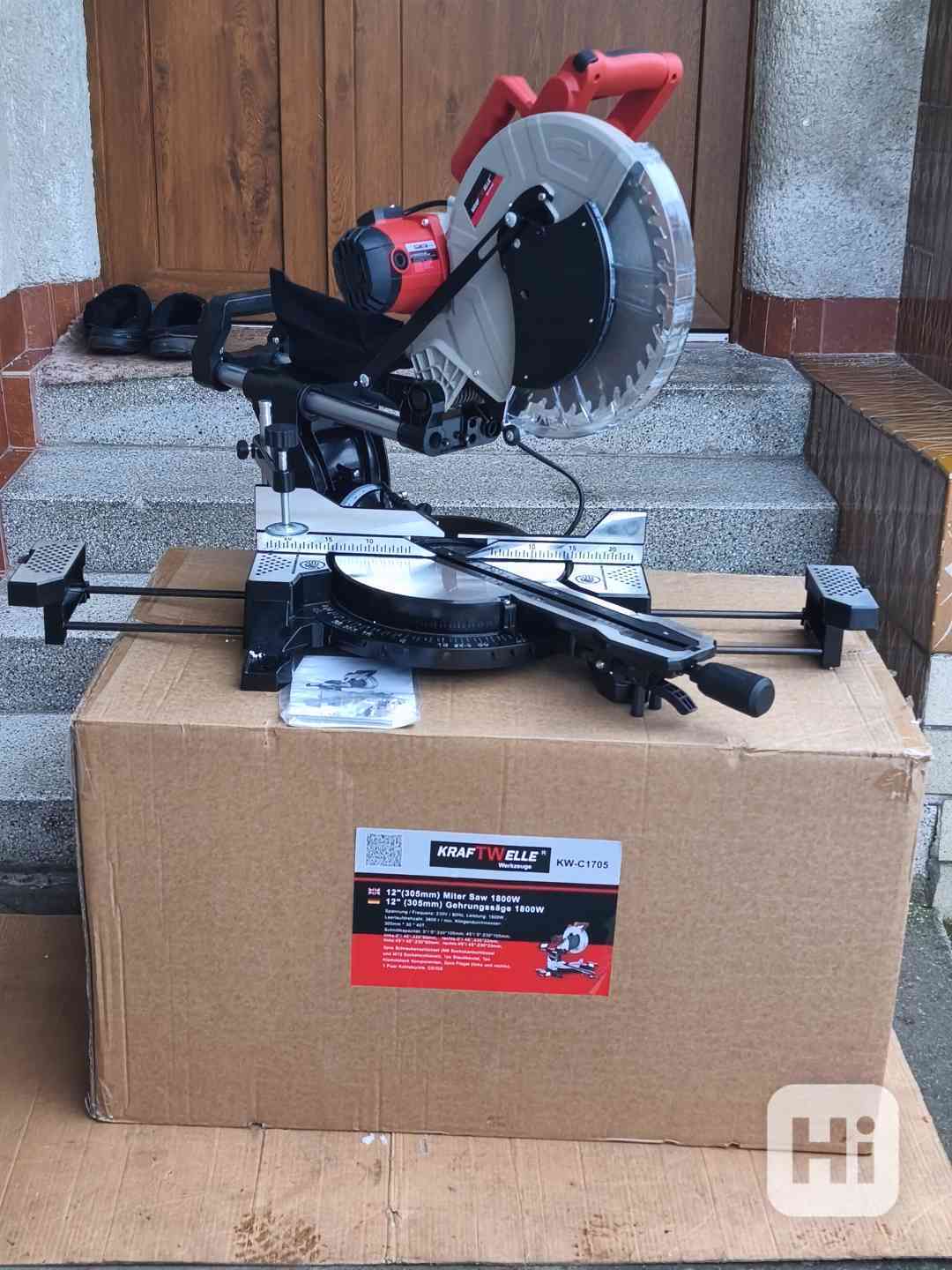 Prodám VELKOU NEPOUŽITOU pokosovou pilu s posuvem KRAFTWELLE - foto 1