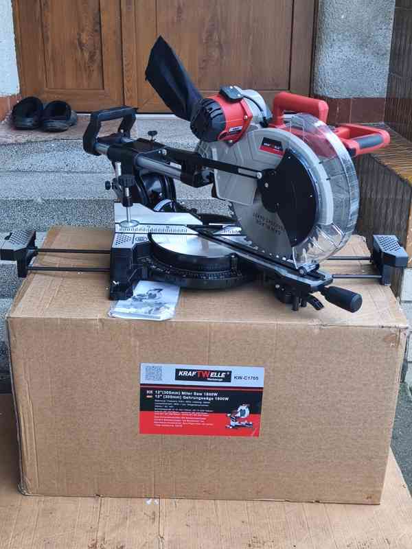 Prodám VELKOU NEPOUŽITOU pokosovou pilu s posuvem KRAFTWELLE - foto 2